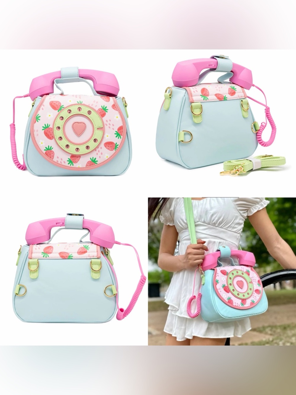 NWOT Strawberry Fields Ring
Ring Phone
Convertible Handbag